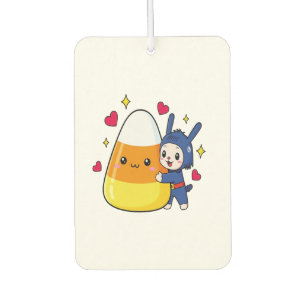 Cute Bunny Hugging Candy Corn Air Freshener