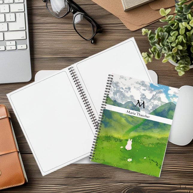 Cute Bunny in Mountain View  Notebook (Creator Uploaded)