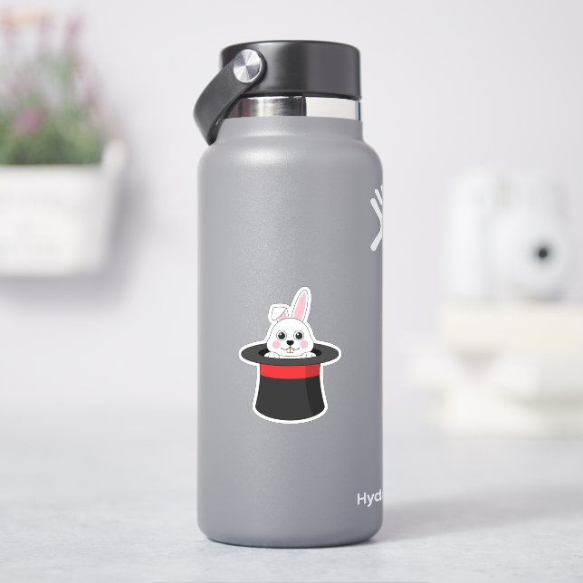 Cute Bunny in Wizard Hat (HydroFlask)