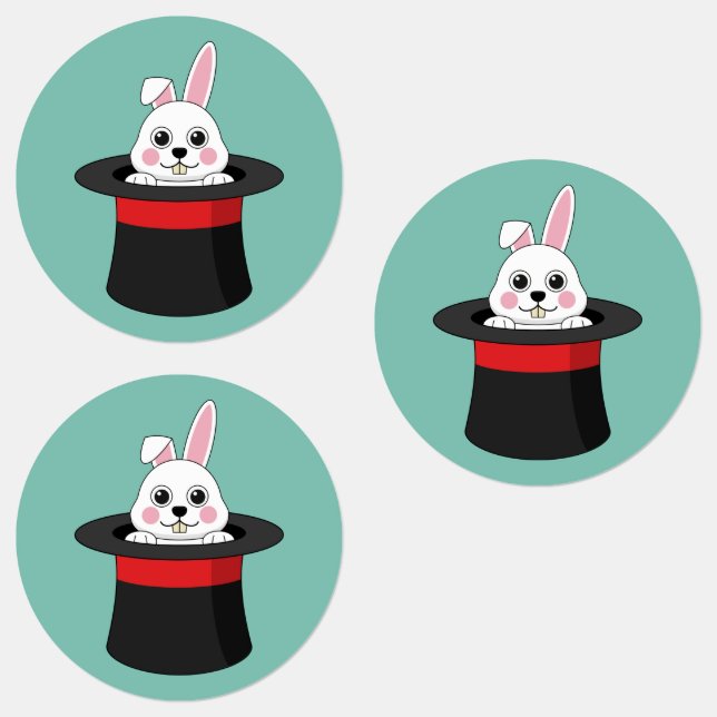 Cute Bunny in Wizard Hat (Group)