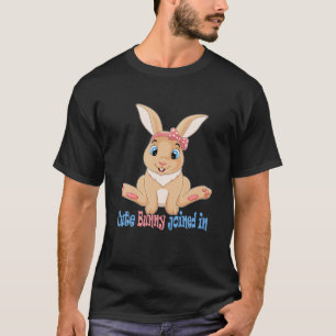 Cute Bunny Joined In -Funny Gaming Rabbit T-Shirt