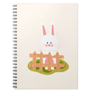 Cute Bunny Kawaii Spiral Notebook |Adorable School
