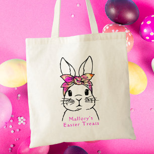 Cute Bunny Kids Easter Tote Bag