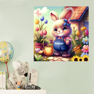 Cute Bunny Kid's Poster