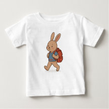 Cute Bunny Kids T-Shirt – Back to School Rabbit 