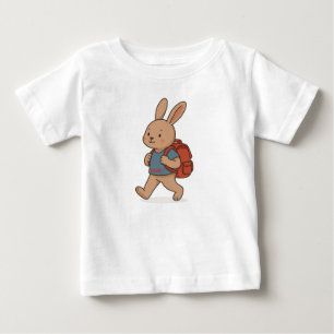 Cute Bunny Kids T-Shirt – Back to School Rabbit