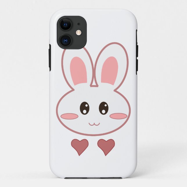 Cute Bunny Love Case-Mate iPhone Case (Back)