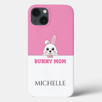Cute Bunny Mom Pink Personalized
