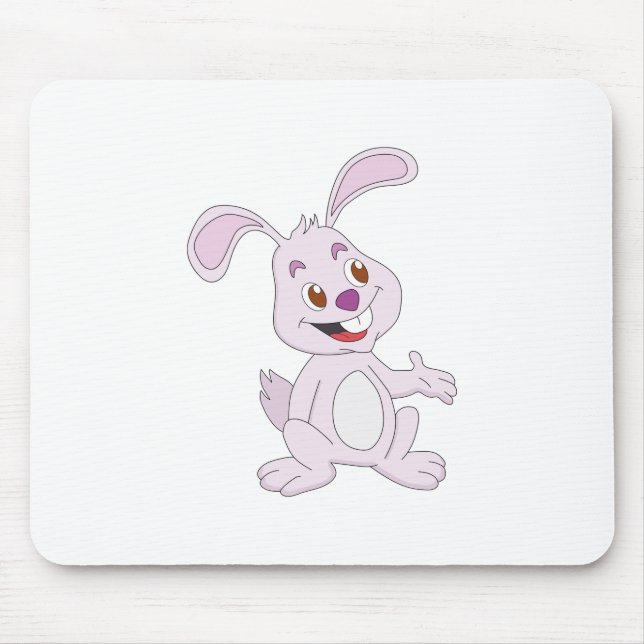 Cute Bunny Mouse Pad (Front)