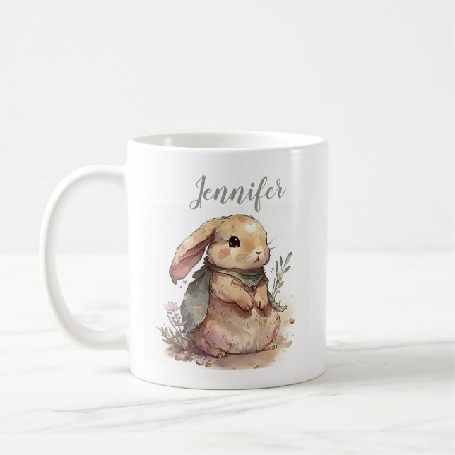 Cute Bunny Mug Personnalized Easter (Left)