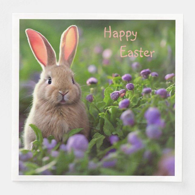 Cute Bunny Napkin (Front)