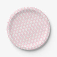 Cute Bunny Paper Plates