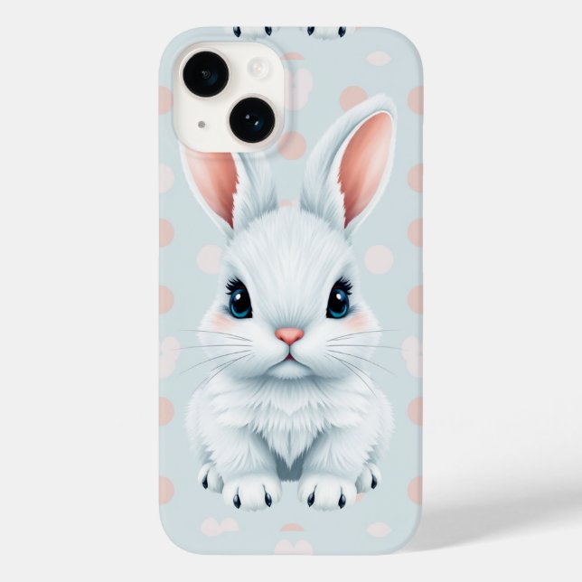 Cute Bunny Phone case for iPhone 14 (Back)