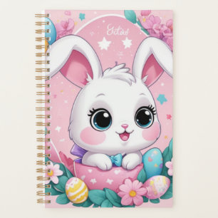 Cute Bunny Planner – Adorable Spring Journal for K