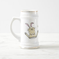 Cute bunny rabbit cartoon illustration