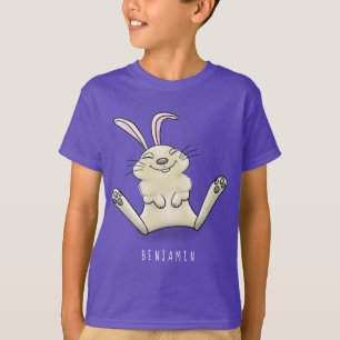 Cute bunny rabbit cartoon illustration T-Shirt