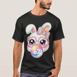 Cute Bunny Rabbit Face For Women Girls Kids Teens  T-Shirt
