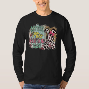 Cute Bunny Rabbit Face Leopard Glasses Girl Happy T-Shirt
