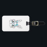 Cute Bunny Rabbit Face Tie Dye Glasses Girl Happy  Luggage Tag<br><div class="desc">Cute Bunny Rabbit Face Tie Dye Glasses Girl Happy Easter Day T-Shirt</div>