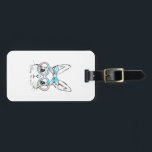 Cute Bunny Rabbit Face Tie Dye Glasses Girl Happy  Luggage Tag<br><div class="desc">Cute Bunny Rabbit Face Tie Dye Glasses Girl Happy Easter Day T-Shirt</div>