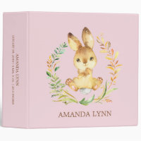 Cute Bunny Rabbit Girls Baby Photo Album