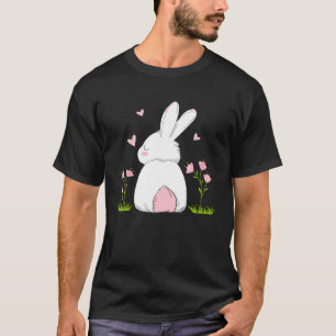 Cute Bunny Rabbit Happy Easter Day Women Girl Matc T-Shirt