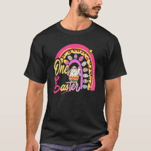 Cute Bunny Rabbit Leopard Rainbow Girl Happy Easte T-Shirt