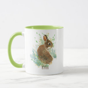 Cute Bunny Rabbit Pet Animal Custom Name   Coffee  Mug