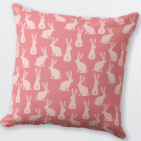 Cute Bunny Rabbit Pink Pattern