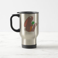 Cute bunny rabbit sitting with carrot cartoon