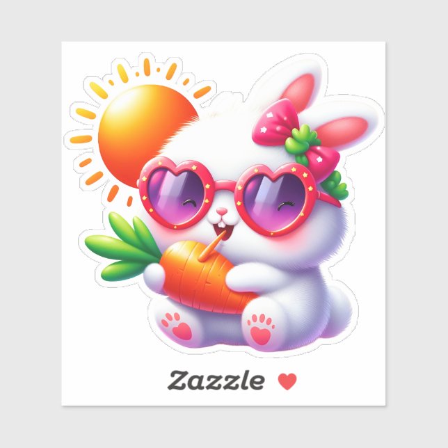 Cute Bunny Rabbit with Sun (Sheet)
