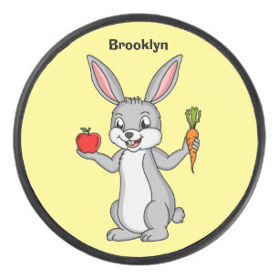 Cute bunny rabbit with vegetables