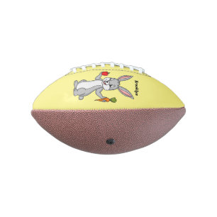 Cute bunny rabbit with vegetables cartoon football
