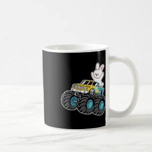 Cute Bunny Riding Monster Truck Easter Day Kids Gi Coffee Mug