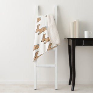 Cute Bunny Sherpa Blanket