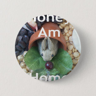 Cute Bunny Snacking 2 Inch Round Button