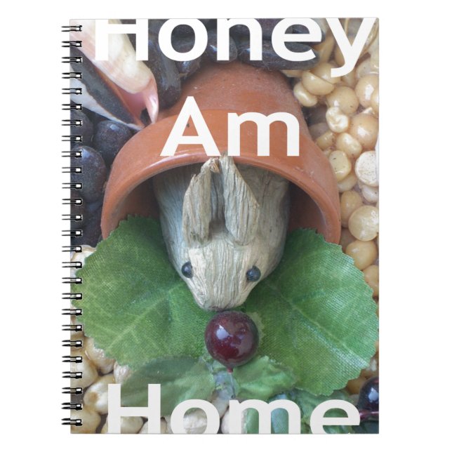 Cute Bunny Snacking Notebook (Front)