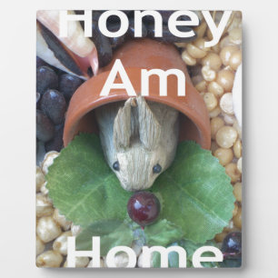 Cute Bunny Snacking Plaque