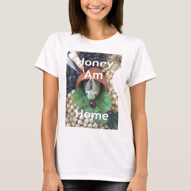 Cute Bunny Snacking T-Shirt (Front)