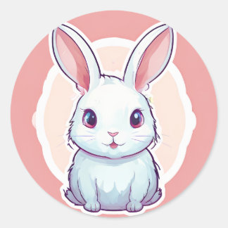 Cute bunny sticker