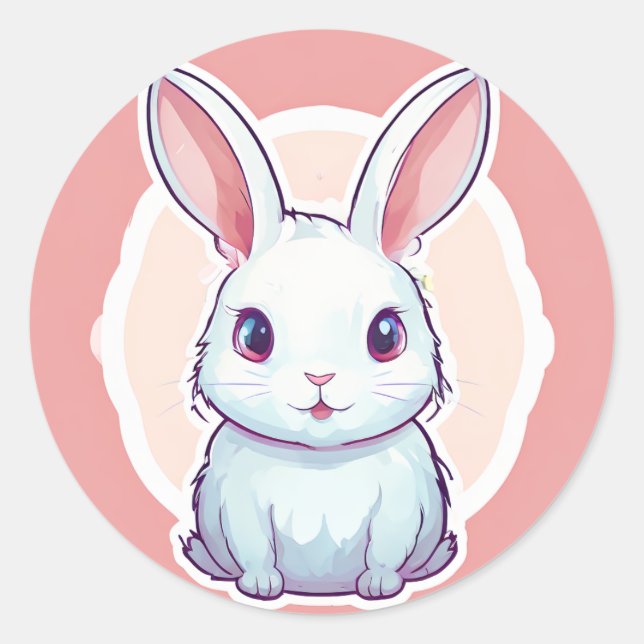 Cute bunny sticker (Front)
