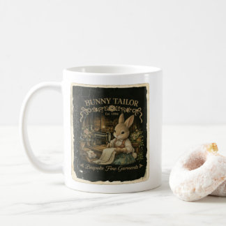 Cute Bunny Tailor Vintage Fashion Bunny Coffee Mug