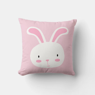 Cute Bunny Throw Pillow