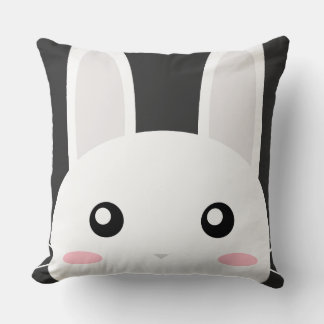 Cute Bunny Throw Pillow