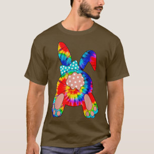 Cute Bunny Tie Dye Headband Bunny Eggs Hungting Ea T-Shirt
