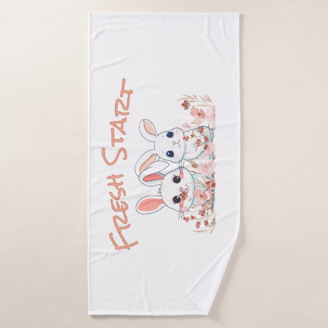 Cute Bunny Towel (Bath Towel)