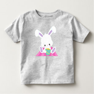 Cute Bunny, White Bunny, Baby Bunny, Beach Bucket Toddler T-shirt