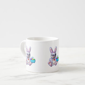 Cute Bunny with a Basket Espresso Cup
