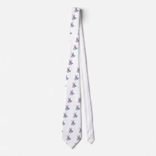 Cute Bunny with a Basket Tie