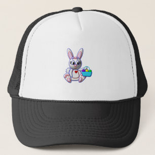 Cute Bunny with a Basket Trucker Hat
